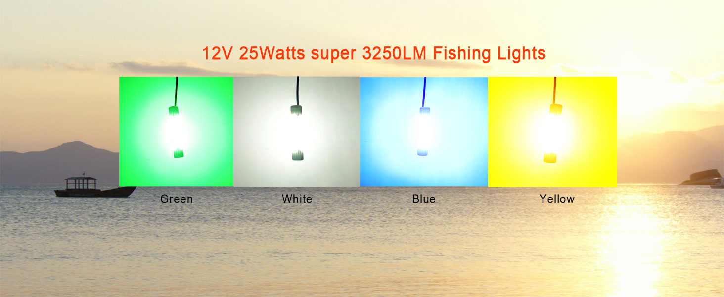 25W Underwater Fishing Lights