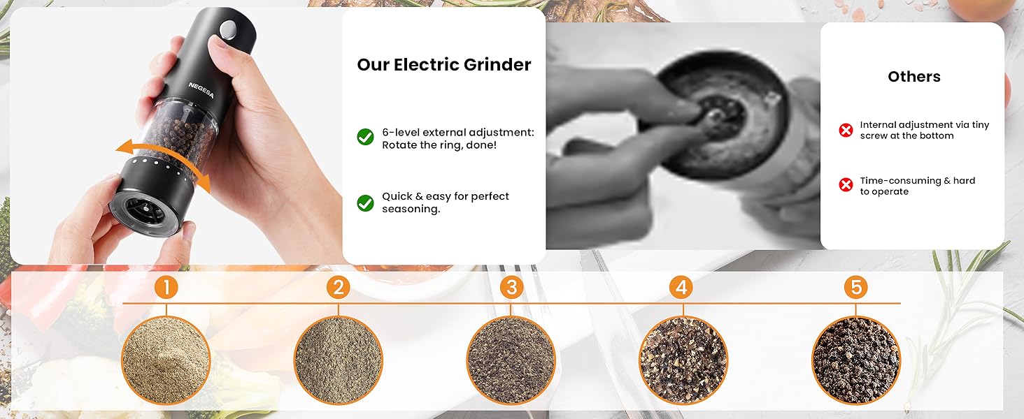 salt and pepper grinder set