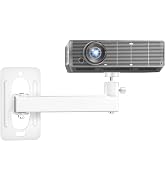 WALI Mini Porjector Wall Mount, Wall Projector Mount for 1/4" M4 M6 Screws, Fully Adjustable Proj...