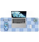 Non-Slip Desk Pad, Mouse Pad, Waterproof PU Leather Desk Protector, Large Desk Blotter, Easy Clea...