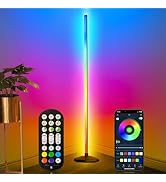 LanAqua Corner Floor Lamp, Smart RGB LED Corner Lamp,16 Million Colors Changing LED Floor Lamp wi...