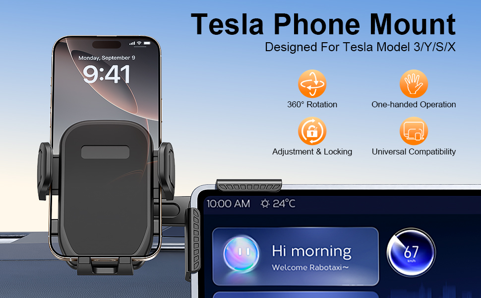 tesla phone mount