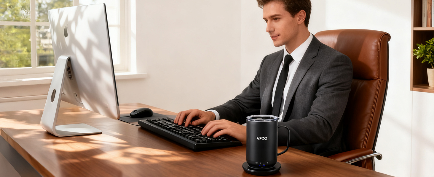Intelligent heated coffee mug