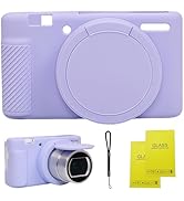 Camera Case for Sony ZV-1,ZV1 Camera Soft Case Cover Rubber Camera Sleeve with Removable Lens Cov...