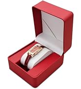 WisePoint Watch Box, PU Leather Watch Display Case Single Watch Case for Men and Women, Portable ...