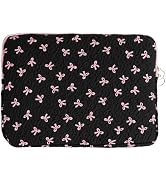 Cute Laptop Sleeve 13-15 Inch- Aesthetic Bow Laptop Case | Soft Protective Case for MacBook Chrom...