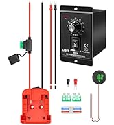 Power Wheel Adapter Kit Fit for Milwaukee M18 18V Battery with DC 12-60V Motor Speed Controller K...