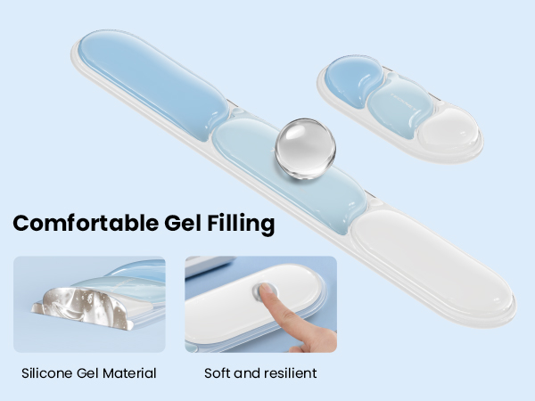 Silicone Gel Wrist Rest for Computer Keyboard