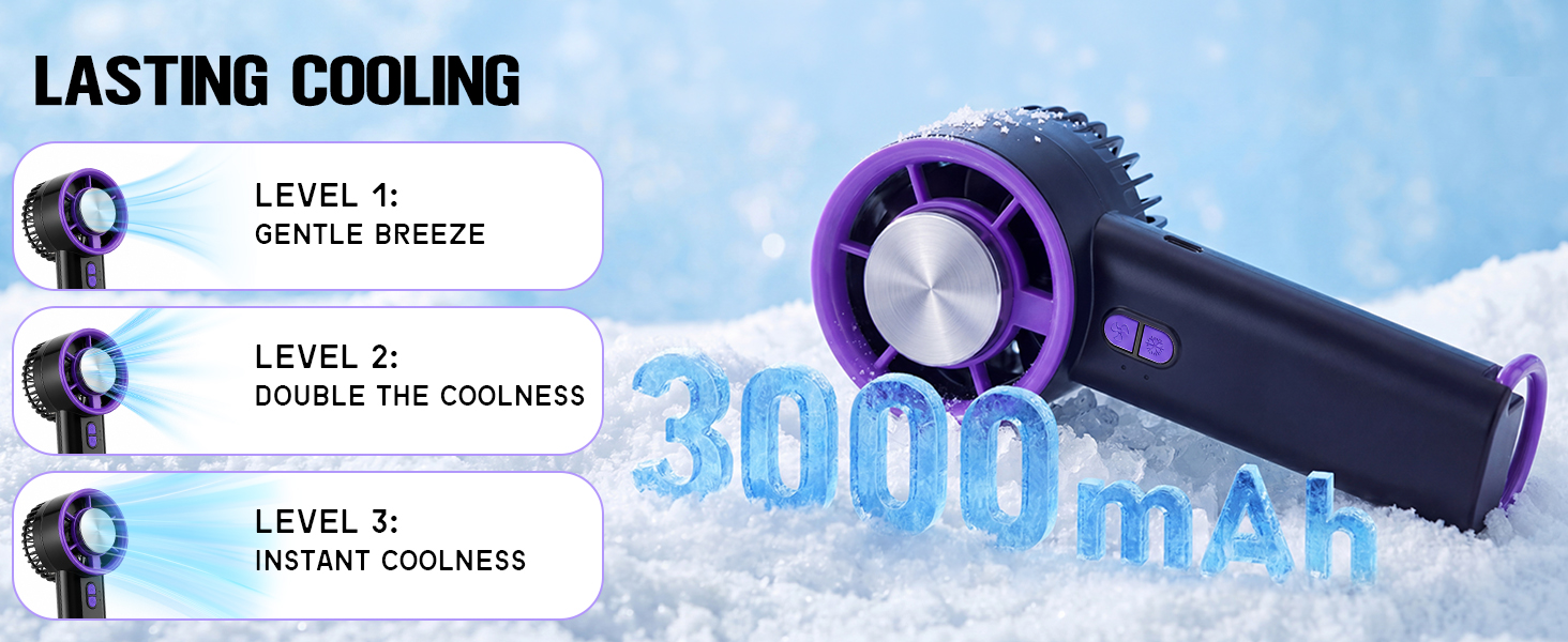fan portable mini strong portable fan small fan portable hand held fans that blow cold air