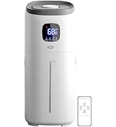KZF 15L Humidifiers for Bedroom Large Room - 2000 Sq.ft Coverage, 72Hrs Runtime, Top Fill, 26dB Q...