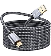 Meokse Mini USB Cable 50FT/15M Portable USB 2.0 Type A to Mini B High Speed Data Charging Cable C...