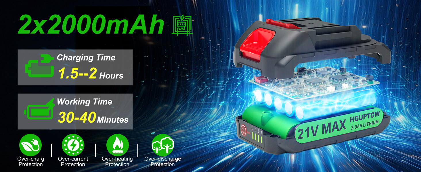 21V-2000Mah StrongBattery*2