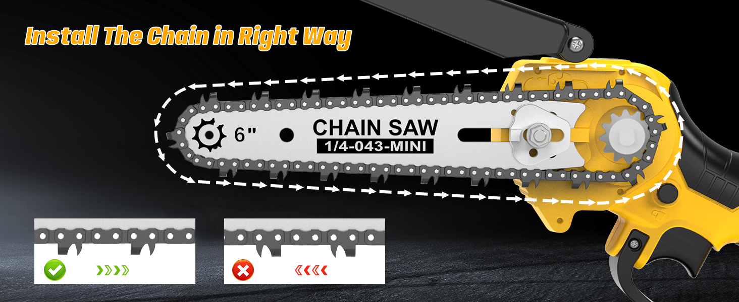 mini chainsaw cordless