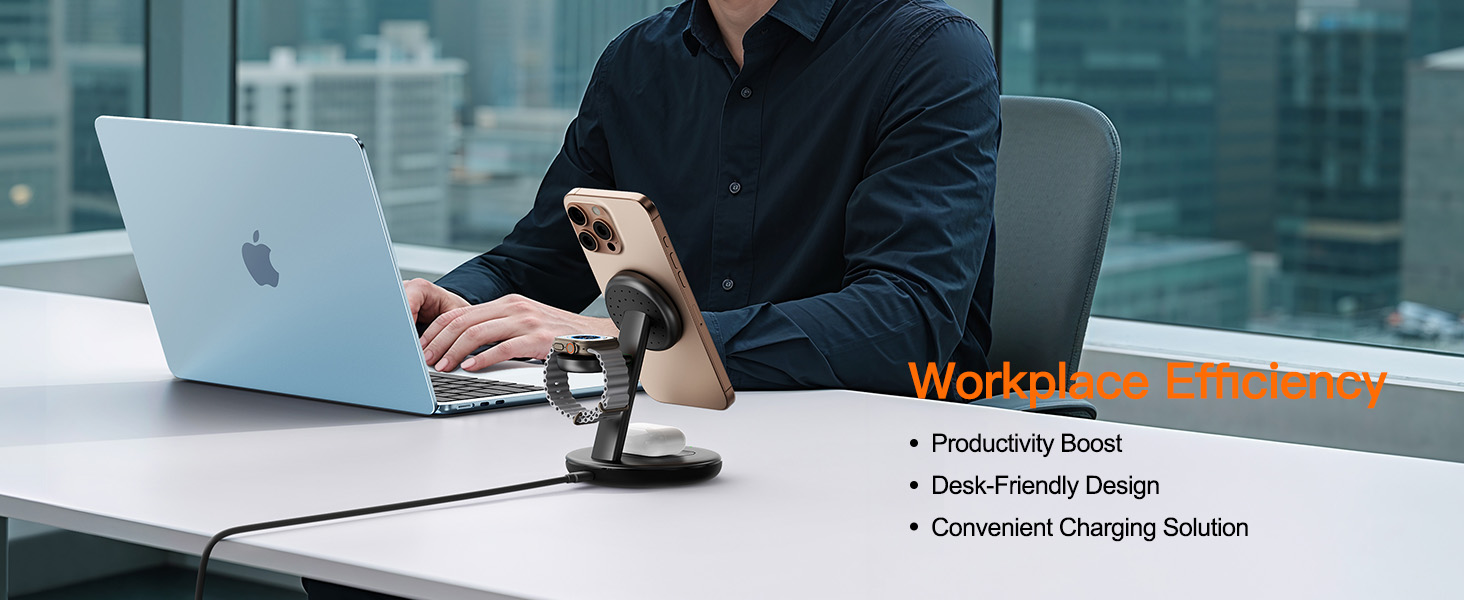 apple phone and watch charging station