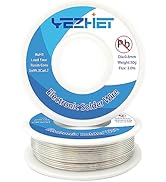 YEZHET Rosin Core Lead Free Solder Wire(Sn99.3Cu0.7) For Electronic, Electrical Soldering, 217? M...