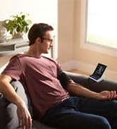 Man taking his blood pressure