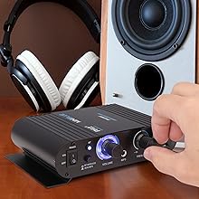 Wireless Bluetooth Home Audio Amplifier - 90W Dual Channel Mini Portable Power Stereo Sound Receiver