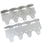 8 PC Utility Trailer Rack Wood Panel Sides Stake Bed Gate Latch Corner Connector Stake Body (4 Co...