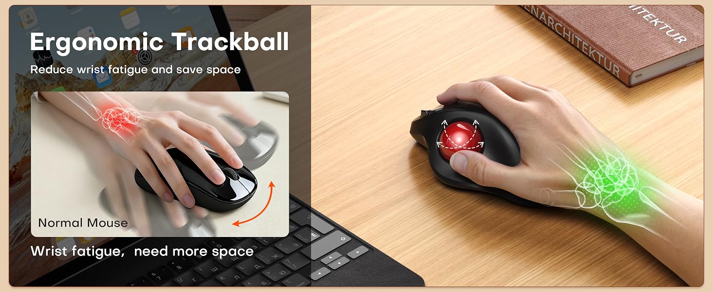 ergonomic trackball
