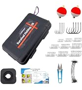 LoDinpo Mini Survival Fishing Kit Small Emergency Fishing TackleBox Pocket Outdoor Fishing Set Tr...