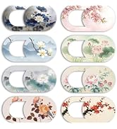 PRESSINART 8Pcs 8 Styles Laptop Camera Cover Slide Flowers Privacy Guard Accessories, 0.04 Inch U...