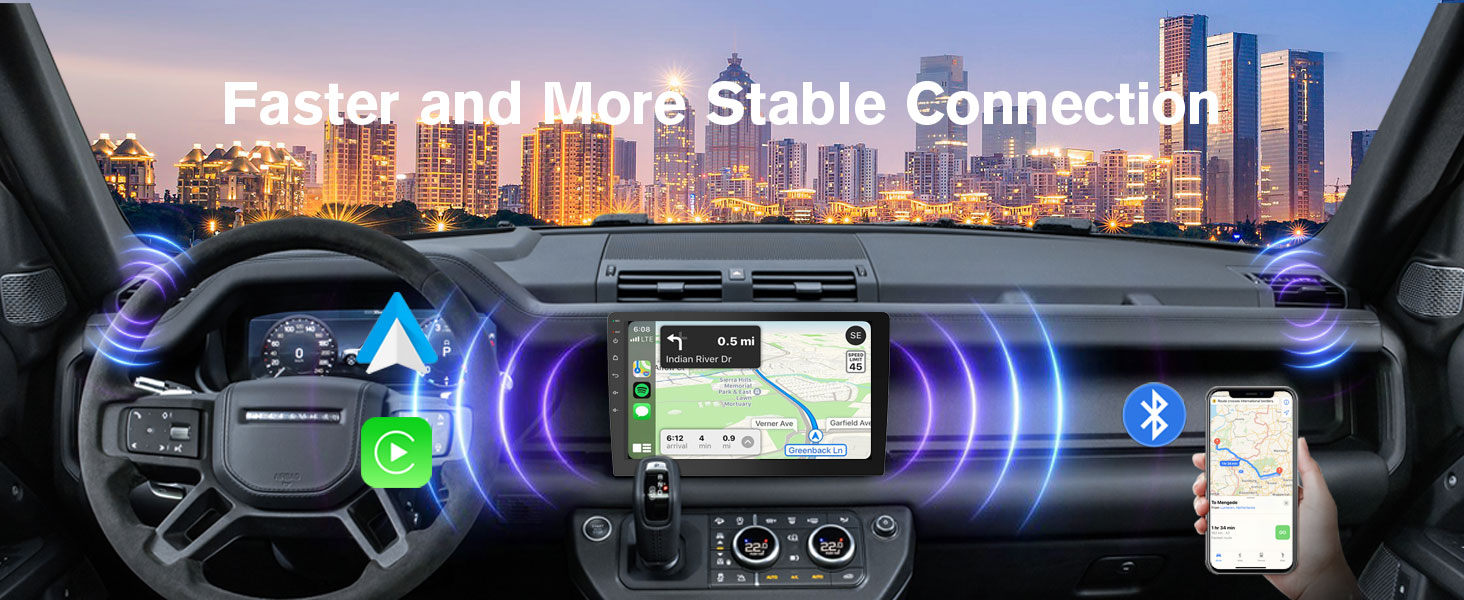 10&amp;#34; wireless double din car stereo