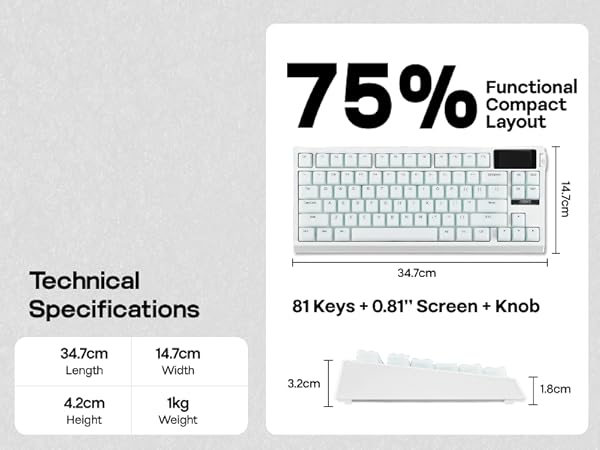 G84 PRO Mechanical Keyboard with Silicone Keycaps