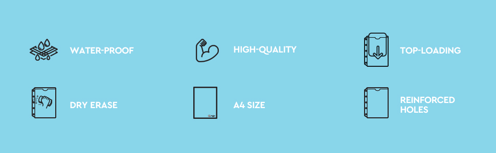 Sheet Protectors 8.5” x 11” Non Glare, Clear Heavyweight