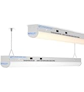 4FT LED Shop Light, ETL Listed 5 Power(30W-70W)&amp; 6CCT(3000K-6500K) All in 1, 4 Foot Linear Lights...