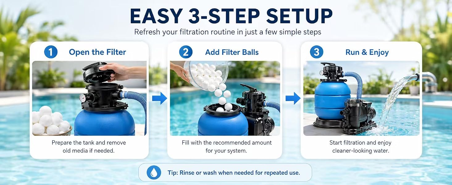 POOL FILTER BALLS