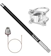 Meshnology Waterproof 915mhz Lora 5.8dbi Fiberglass Antenna with 20cm Adapter Cable for Helium Ho...