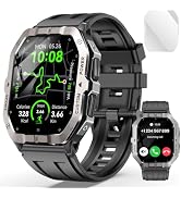 NAIXUES Military Smart Watches Built-in GPS, Bluetooth Call 2.02'' Smart Watches for Men, Heart R...