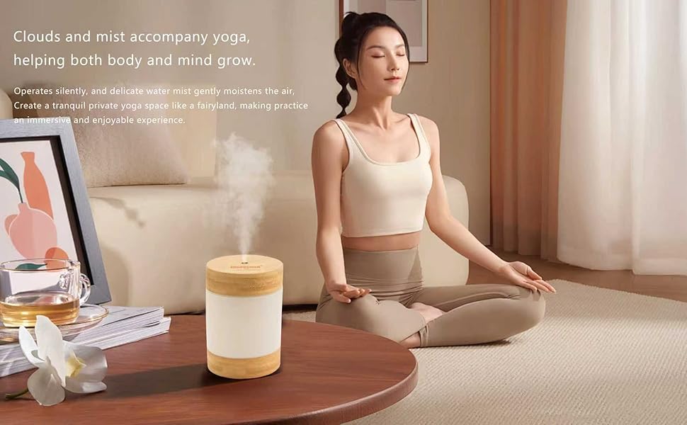 Bamboo Humidifier for Relaxation &amp;amp; Aromatherapy