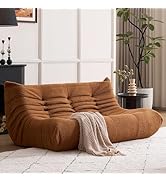 Giant Bean Bag Chairs for Adults - Lazy Floor Sofa Couch Three Seater - Fireside Lounger Chair wi...