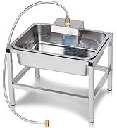 KHEARPSL 3Gal Automatic Dog Water Bowl Dispenser for Large Dogs Outdoor Elevated Dog Water Bowl w...