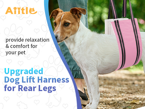 AIITLE Heavy-Duty Dog Lift Harness - Adjustable Hind Leg Support Sling for Elderly/Disabled Dogs