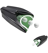 QPPKII Golf Ball Return Putting Unit, Automatic Return Machine, Indoor Golf Putting Hole, Battery...