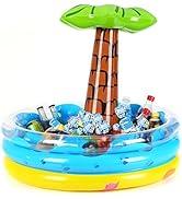 Fun Central - 28” Inflatable Palm Tree Cooler | for Pool and Beach Party Supplies 4th of July Par...