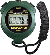 MUSHPORT Stopwatch Timer Only Stopwatch Mode, ON/Off Silent Simple Operation, Without Clock Date ...