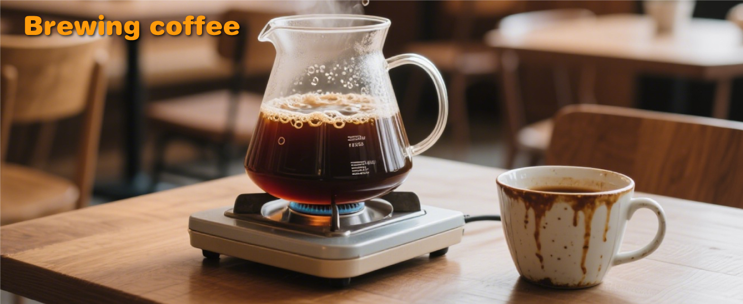 Brewing coffee