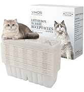 VIKOS Products 20-Pack Litter Box Waste Receptacles Compatible with Littermaid 1St/2nd Edition Au...
