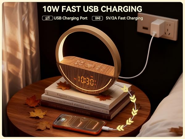 alarm clock with charger