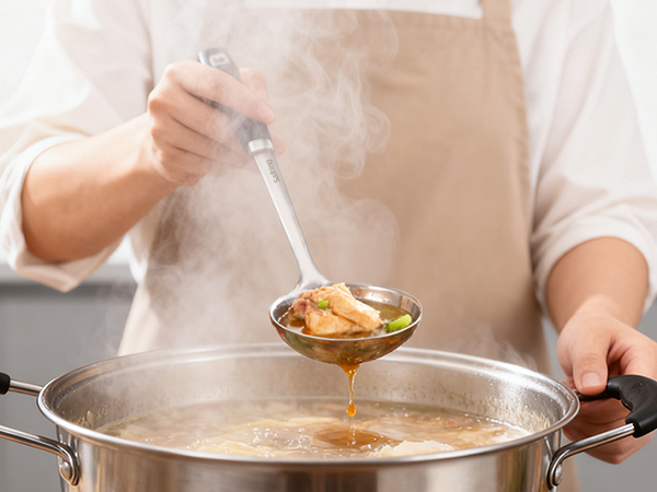 Stainless Steel Soup Ladle and Spaghetti Spoon Set