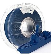 AMOLEN Matte PLA 3D Printer Filament, Navy Blue PLA Filament 1.75mm with Smooth Finish, 3D Printi...
