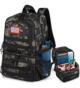 Tactical Double Deck Cooler Backpack for Men,Large Lunch Backpack with 2 Compartment,Soft Cooler Bag