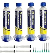 Essmetuin No Clean Soldering Flux Paste(4Pack), Solder Flux For Electronics Soldering, Tin solder...