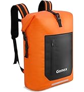 Gonex Ultralight Waterproof TPU Backpack, 55L Roll Top Dry Bag with Comfortable Padded Back Panel...