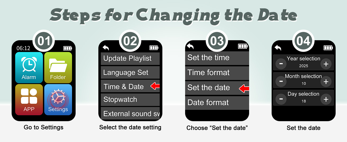 Change the time steps