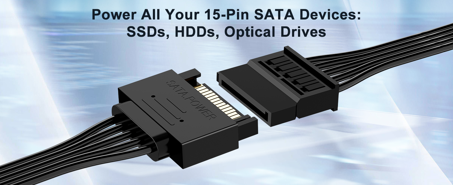 sata power cable, sata power extension cable, sata extension cable, sata cable, sata power extension