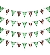 Football Party Supplies American Football Paper Pennant Bunting Football Triangle Flags Party Ban...